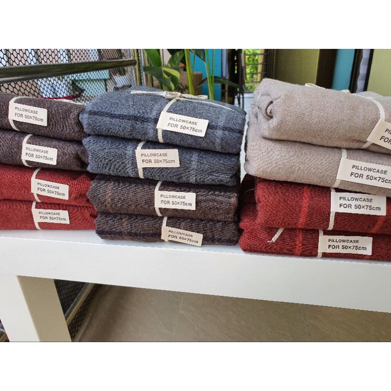 ปลอกหมอนผ้าฝ้าย Muji