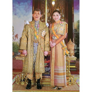 โปสเตอร์ รูปถ่าย ในหลวง ราชินี รัชกาลที่ 10 King Vajiralongkorn Queen Suthida Thailand POSTER 15”x21” Thai Photo Siam