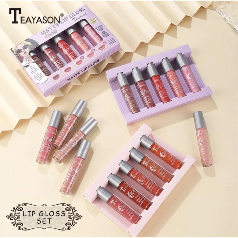 พร้อมส่งเซ็ทลิป 5 สีMtte Lip Mlossเนื้อสัมผัสละเอียดอ่อนและเรียบเนียน,เนื้อแมทท์นั้นง่ายต่อการแต่งหน้าริมฝีปากที่สวยงาม thumbnail 4