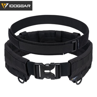 Idogear MRB2.0 สายพานยุทธวิธี มัลติแคม ปลดเร็ว MOLLE เข็มขัดมัลติฟังก์ชันทหาร มัลติคัม 3424 กระเป๋า สีดํา