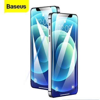 Baseus 2Pcs 0.23mm Screen Protector Tempered Glass For iPhone 12 11 Pro XS Max X Full Cover Protective Film For iPhone 1