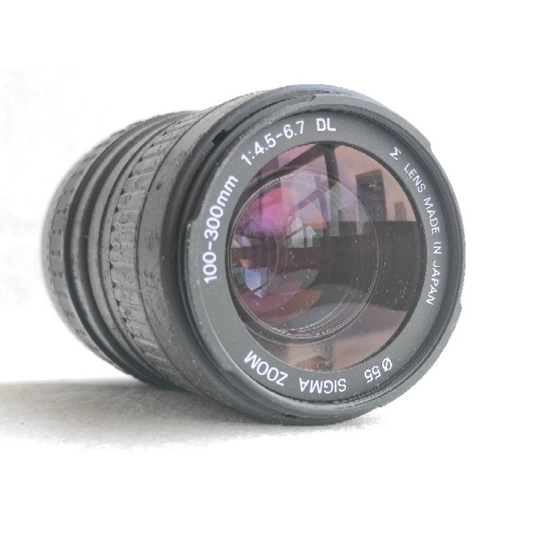เลนส์ Af Sigma DL zoom 100300mm f4.56.7Mount EF (canon) ขนาดหน้าเลนส์