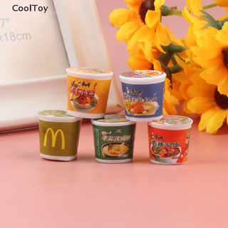 Cooltoy 5 ชิ้น บ้านตุ๊กตาจิ๋ว อาหารจําลอง ก๋วยเตี๋ยวก๋วยเตี๋ยวก๋วยเตี๋ยวกึ่งสําเร็จรูป อุปกรณ์ตกแต่ง