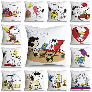 ปลอกหมอนพิมพ์ลายการ์ตูน snoopy สําหรับตกแต่งบ้าน