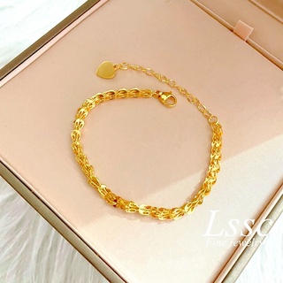 สร้อยข้อมือทองปลอม ฟีนิกซ์ หางนกฟินิกซ์ ไม่แพ้ ไม่ลอก ดํา