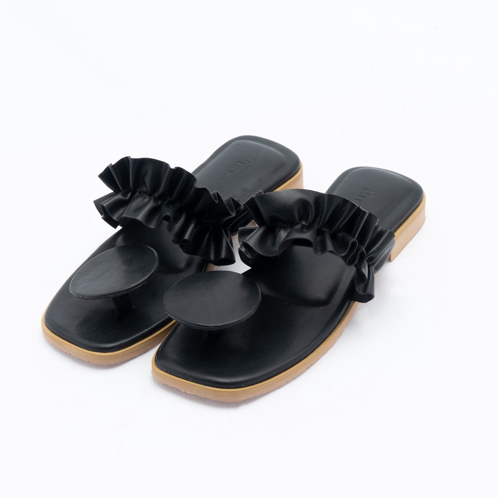 Pikka - OLAYA BLACK - WOMEN& 39;S FLAT SANDALS