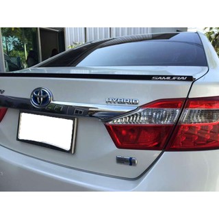 ตูดเป็ด ตูดเป็ดคาร์บอน  Ducktail spoiler ลิ้นยาง ติดท้ายฝากระโปรง  ซามูไร samuraiกว้าง 38 mm (แคปล่า)