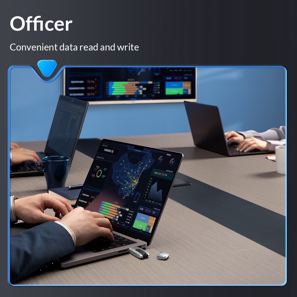 Orico U Disk 32GB 64GB 128GB 256GB USB C Memory Stick Drive USB 3.0 260MB/S Pendrive Plug and Play (U3S-C) - รูปที่ 3