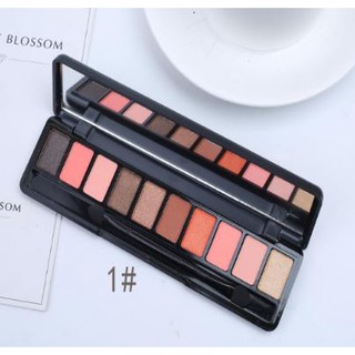 badgeLameila 10 Colors Eyeshadow Powder Palette Matte อายแชโดว์