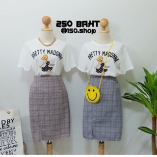 ☀️SS32 – เซตเสื้อ+กระโปรง(2ชิ้น)