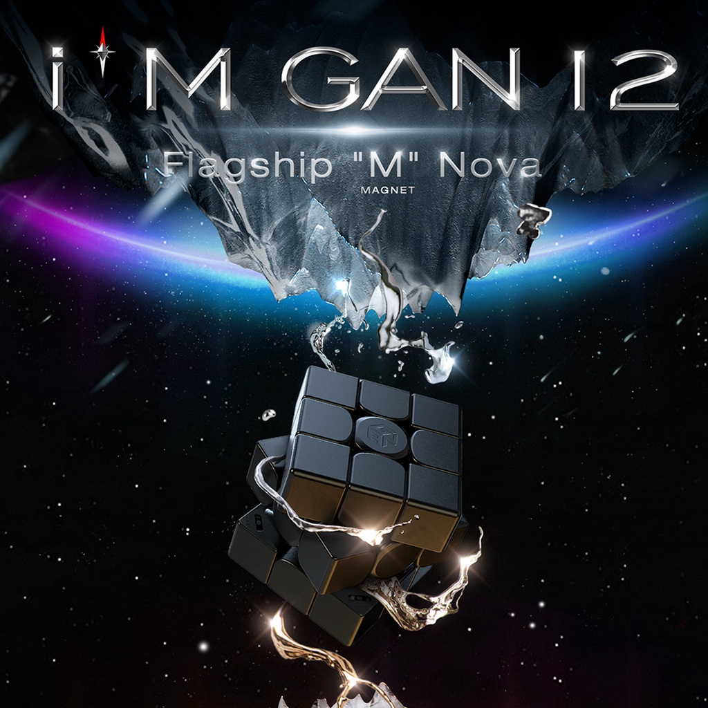 GAN 12 Maglev Frosted, 3x3 สติกเกอร์ความเร็ว Cube Gans 356 Magic Cube ปริศนาของเล่น 2021 Flagship (ป