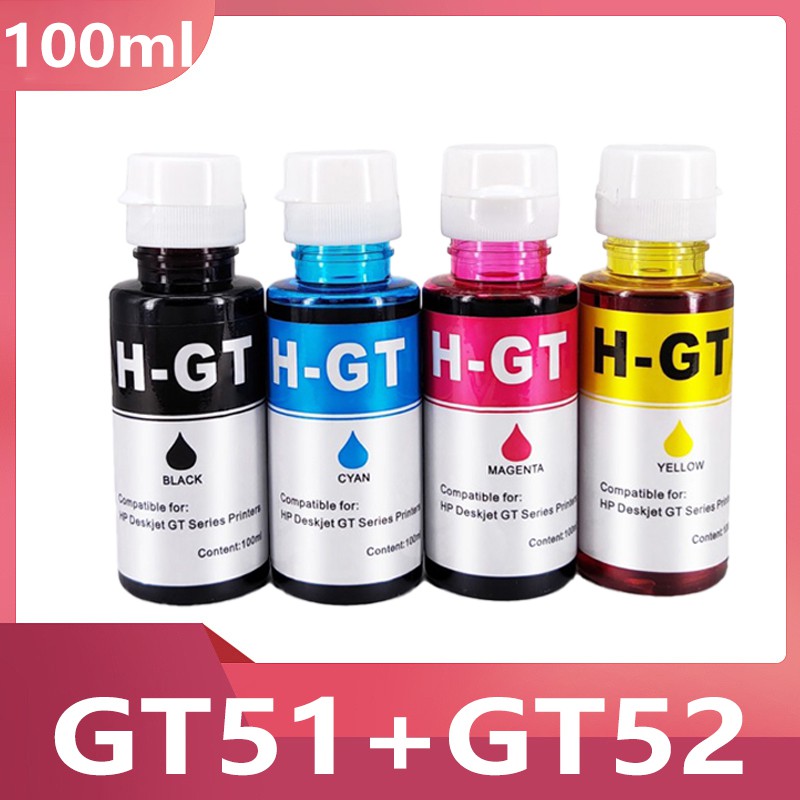 เข้ากันได้สำหรับ HP GT51 GT52 หมึก GT 51 52สำหรับ HP GT5810 GT5820 5810 5820 HP Ink Tank 110 115 310