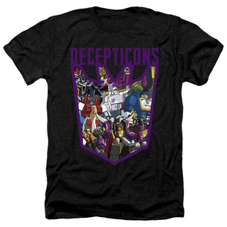 เสื้ เสื้อยืดคอกลม ผ้าฝ้าย พิมพ์ลาย Transformers Decepticon Collage Heather สไตล์คลาสสิก แฟชั่นสําหรับผู้ชายS-5XL