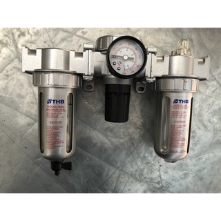 ชุดกรองลมดักน้ำ ปรับลม จ่ายน้ำมัน ขนาด 1/4,3/8,1/2 นิ้ว Air filter/Regulator/Lubricator ยี่ห้อ THB รุ่น C-804