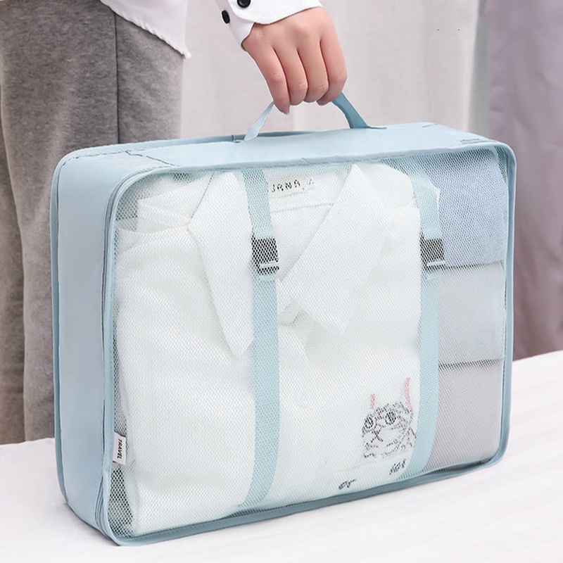 【8 ชิ้น Set】 กระเป๋าจัดระเบียบเดินทาง กระเป๋าจัดระเบียบ ถุงเก็บซิปหนา กระเป๋าเก็บของเดินทาง ออแกไนเซอร์ 8ชิ้น