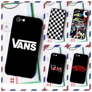 iPhone 4 4S 5 5S 5C SE SE2 2016 2020 6 6S Plus XR Black soft Phone case Vans off the wall