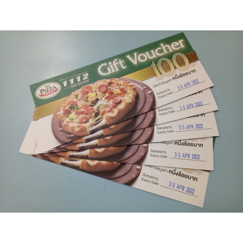 Gift Voucher The Pizza Company Shopee Thailand