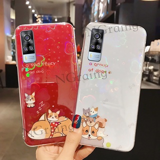 เคส VIVO Y31 Cute Cartoon Bear Silicone Colorful Back Cover VIVO Y31 casing 2021