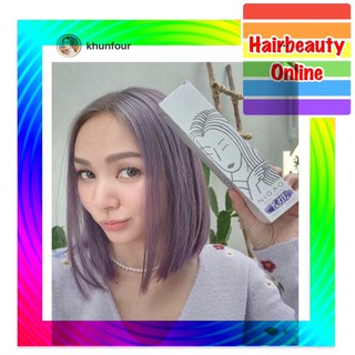 โทนพาสเทล #NiGao #hair #color #สีย้อมนิกาโอะ#ไม่มีแอมโมเนีย #กลิ่นหอม ผมนุ่ม 1ชุด มีสี100 มล+ไฮโดรเย่น150มล