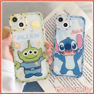 🔥 เคสไอโฟน14พลัส Alien &amp; Stitch เคส iPhone 14 Pro Max ใสแองเจิลอายขอบเหลี่ยมน่ารักสไตล์การ์ตูน iPhone 14 Pro Max เคส 13 11 เคสไอโฟนSE3 2022 XS SE 2022 7 i8plus เคสi11 12 xr X เคสไอโฟน7พลัส เคสไอโฟน11 Xr Case