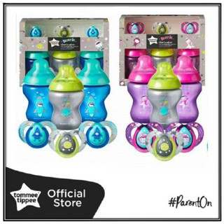 Tommee Tippee Closer to Nature Boldly Go Baby Bottle and Pacifier Gif