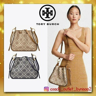 tory Burch T monogram jacquard bell bag