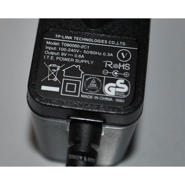 Power Adapter อะแดปเตอร์ TP-LINK 9V 0.6A (ของแท้ 100%ต้องมีโลโก้แสดงชัดแจน) tp link, กล้อง Tapo C220