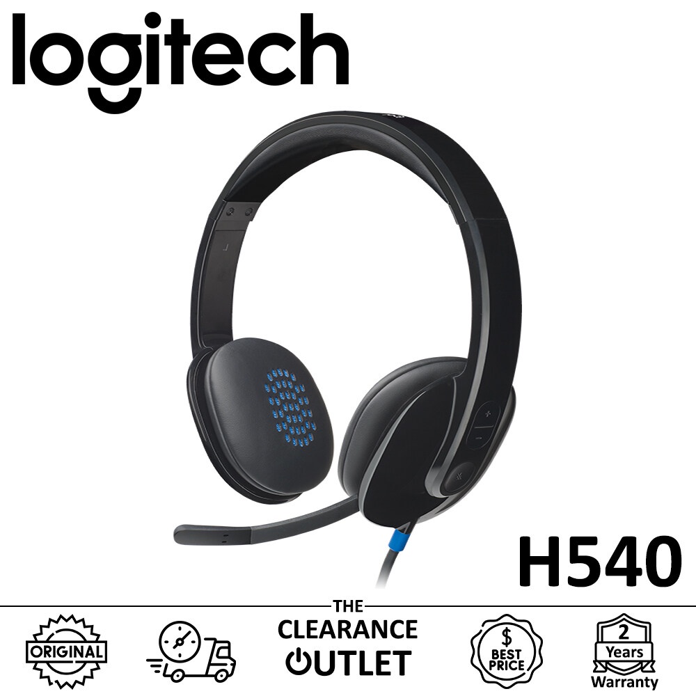 Logitech H540 USB Headset หูฟังคอมพิวเตอร์ ของแท้ ประกันศูนย์ 2ปี