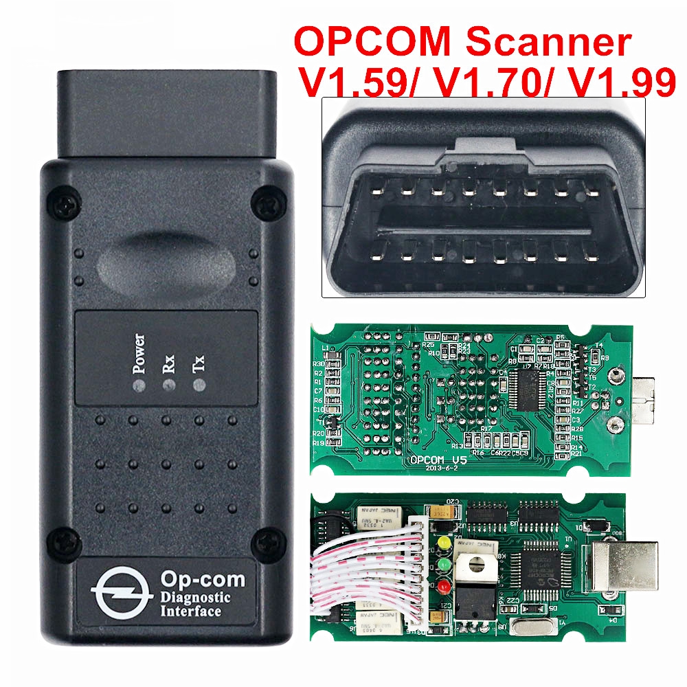 Newly OP COM 2018 For Opel Diagnostic Scanner OP-COM V1.59 V1.70 V1.99 OBDII Diagnostic Interface Fo