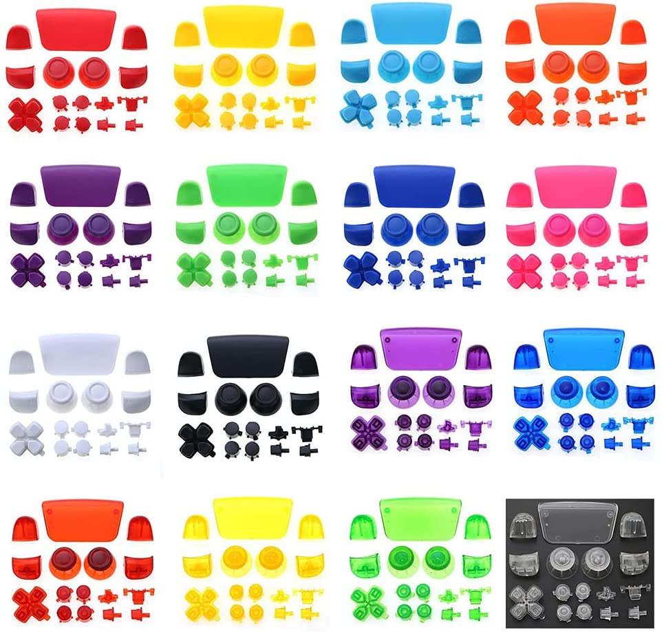 ปุ่มเปลี่ยนชุดสําหรับ PS5 จอยสติ๊ก Dpad R1 L1 R2 L2 ทิศทางคีย์ ABXY ปุ่มทริกเกอร์ฝาครอบ