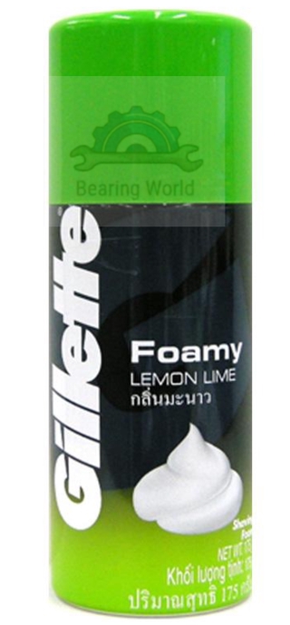 GILLETTE ยิลเลตต์ ครีมโกนหนวด แบบโฟมมี่ กลิ่นมะนาว 175 กรัม  Foamy Shaving Cream