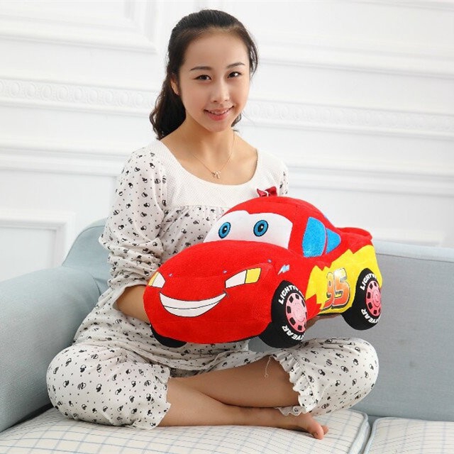 (แฟชั่น) Cod 60 ซม. Disney Toy Story Cars Style Lighting McQueen Mini Figure Pillow