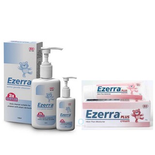 Ezerra Extra Gentle Cleanser (150,500ml)Ezerra Plus ครีมและสบู่เหลวล้างหน้า สูตรอ่อนโยน