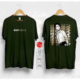 Levi ACKERMAN ATTACK ON TITAN SHINGEKI NO KYOJIN เสื้อยืด ผ้ามังงะอนิเมะญี่ปุ่น