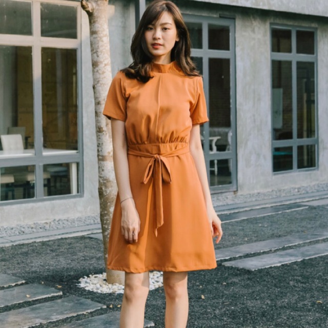 เดรส crayon สีเทาฟ้า