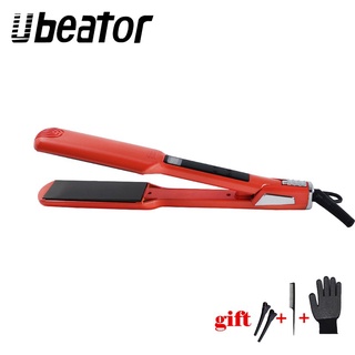 Ubeator เครื่องหนีบผมตรง อินฟราเรด ความร้อน เหล็กแบน เซรามิค รีดตรง
