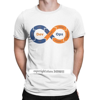 เสื้อยืด พิมพ์ลายกราฟฟิค DevOps โปรแกรมเมอร์ คอมพิวเตอร์ สําหรับผู้ชาย