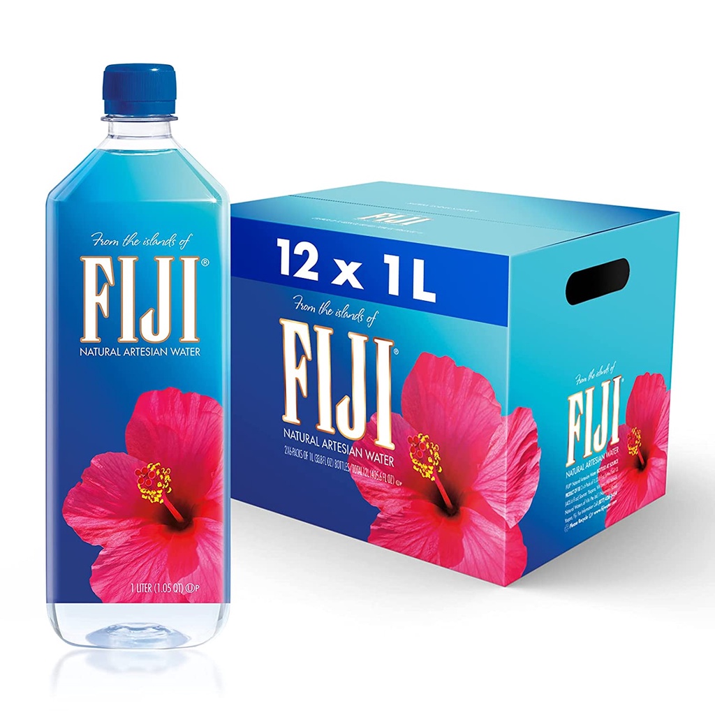 🌟พร้อมส่ง🌟FIJI Mineral Water 1L. 12 Bottle น้ำแร่ฟิจิ 1 ลิตร รวม 12 ขวด