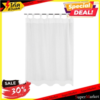 ผ้าม่านโปร่งห่วง HOME L&amp;S RIN 130x160 ซม. สีขาว ผ้าม่านหน้าต่าง CURTAIN HOME L&amp;S RIN 130X160CM WHITE