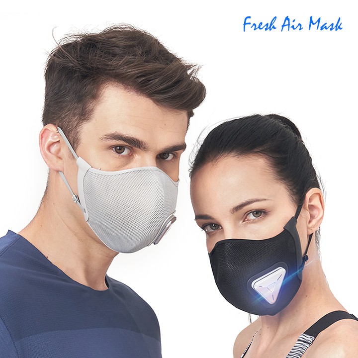 ใหม่! หน้ากาก พัดลม ป้องกันฝุ่น PM 2.5 ฟอกอากาศ ป้องกันเชื้อโรค FUSLON Electric Fan Mask Air Purifier
