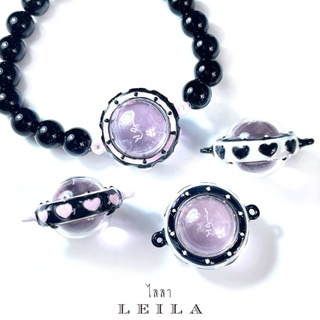 Leila Amulets ลูกแก้วโชคดี สารพัดนึก สีชมพู Baby Leila Collection (พร้อมกำไลหินฟรีตามรูป)