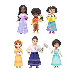 (ของแท้100%) พร้อมส่ง! Disney Encanto Doll Figures, The Madrigal Family 6-Pack Set