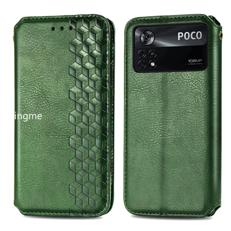 เคสโทรศัพท์มือถือหนัง ฝาพับแม่เหล็ก กันกระแทก พร้อมช่องใส่บัตร สําหรับ Xiaomi Poco X4Pro 5G M4Pro X4 M4 X3 GT NFC M3 Pro 4G 5G M X 4 Pro 2022 ราคา ถูกที่สุด ดีลบีเคเค แกลเลอรีภาพที่ 2