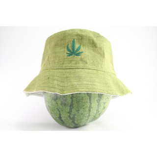 สินค้าราสต้า Bucket Hat Green Kaki หมวกทรงบ็อบผลิตจากใยธรรมชาติ RASTA BOB HAT สีเขียว