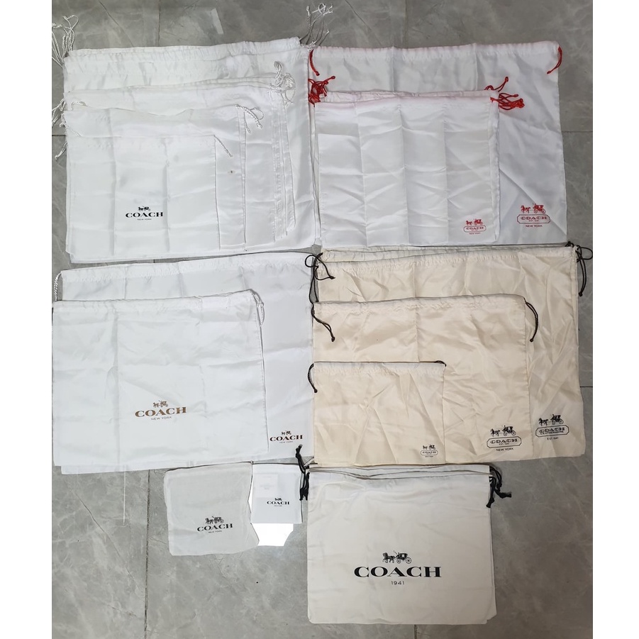 Dust Bag ถุงผ้าแบรนด์ Coach , Tory Burch ถุงกันฝุ่น ถุงผ้าใส่กระเป๋า ของแท้จาก shop