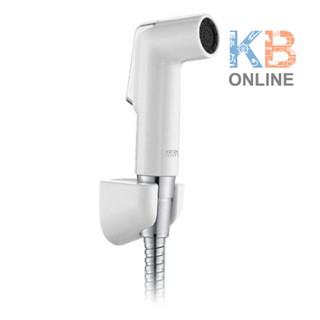 KA-03-321-11 ชุดสายฉีดชำระ 120ซม. และขอแขวน สีขาว Rinsing Spray with Stainless Hose 120cm &amp; Holder (White) KARAT FAUCET