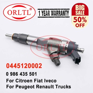 The new fuel injector 0445120002 0986435501 is suitable for Fiat Ducato, Iveco 2,8 JTD jet pump nozzle 500313105 Iveco d