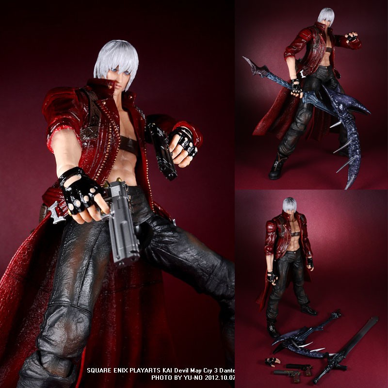 Play Arts Kai จากเกมดัง Devil May Cry 3 เดวิลเมย์คราย Dante ดันเต Action figure Model แอ็คชั่น ฟิกเกอร์ โมเดล