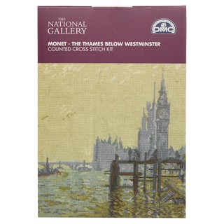 DMC National Gallery Monet The Thames Below Westminster ชุดปัก cross stitch