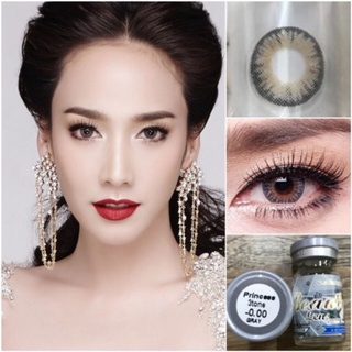 คอนแทคเลนส์ Princess gray ปริ้นเซส-เทา (Beautylens)เลนส์อั้มค่าอมน้ำ55% สายตา 50-1000